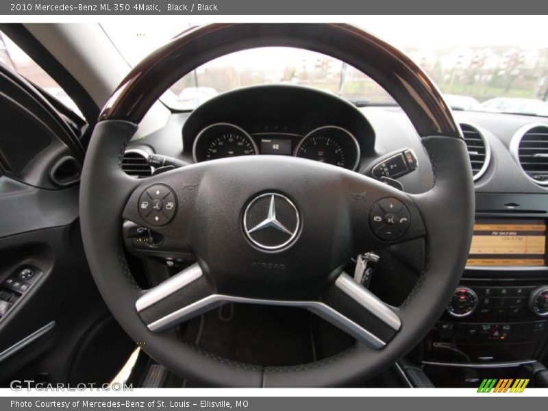 Black / Black 2010 Mercedes-Benz ML 350 4Matic