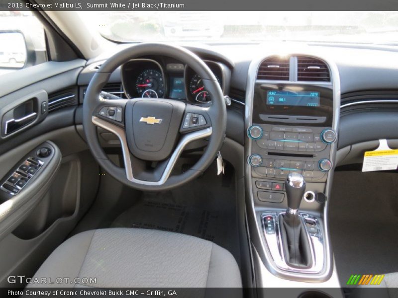 Summit White / Jet Black/Titanium 2013 Chevrolet Malibu LS