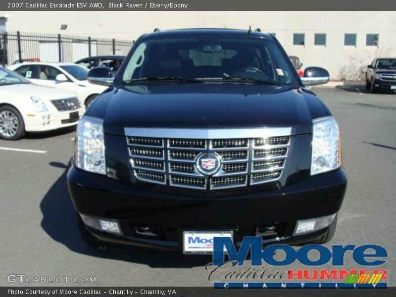 Black Raven / Ebony/Ebony 2007 Cadillac Escalade ESV AWD