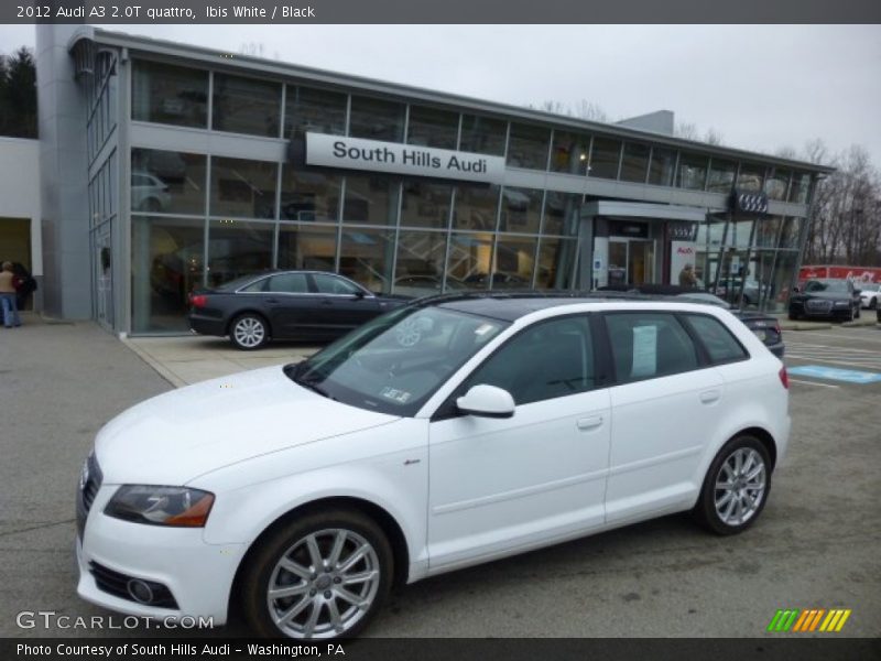 Ibis White / Black 2012 Audi A3 2.0T quattro