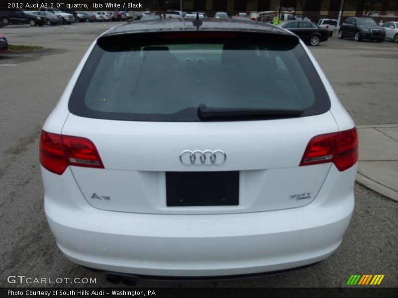 Ibis White / Black 2012 Audi A3 2.0T quattro