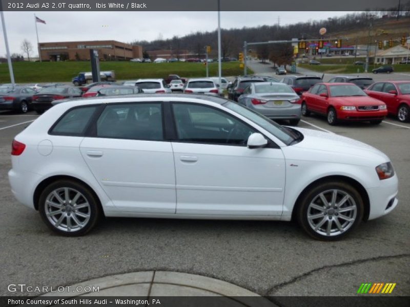 Ibis White / Black 2012 Audi A3 2.0T quattro