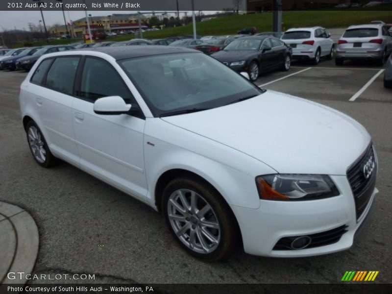 Ibis White / Black 2012 Audi A3 2.0T quattro