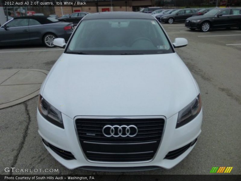 Ibis White / Black 2012 Audi A3 2.0T quattro