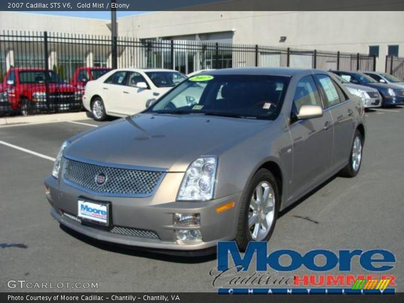 Gold Mist / Ebony 2007 Cadillac STS V6