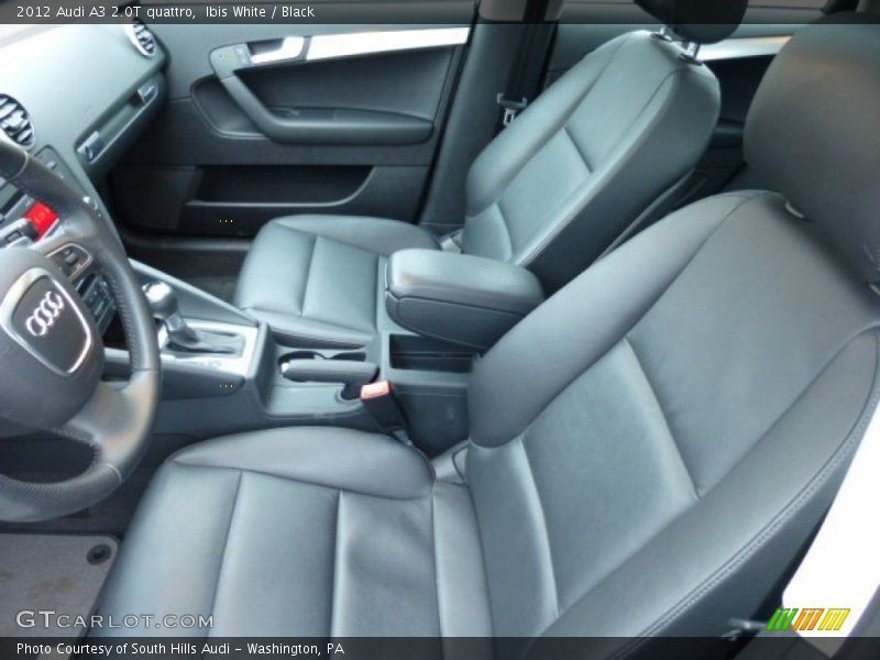 Ibis White / Black 2012 Audi A3 2.0T quattro