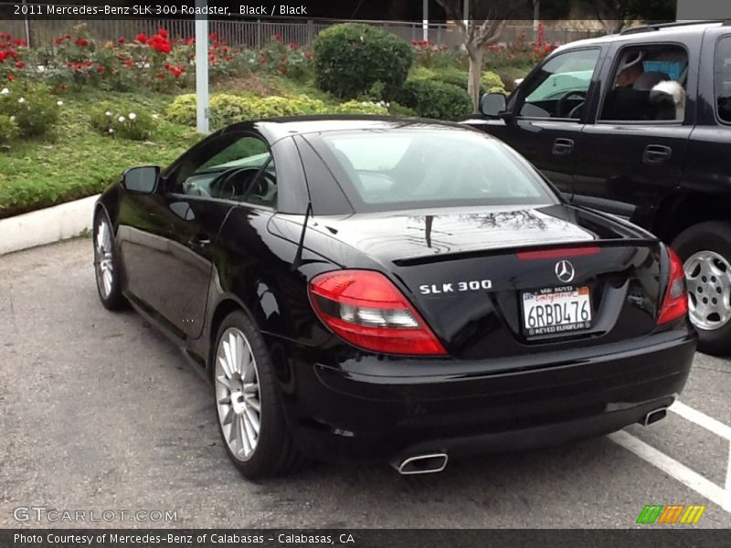 Black / Black 2011 Mercedes-Benz SLK 300 Roadster
