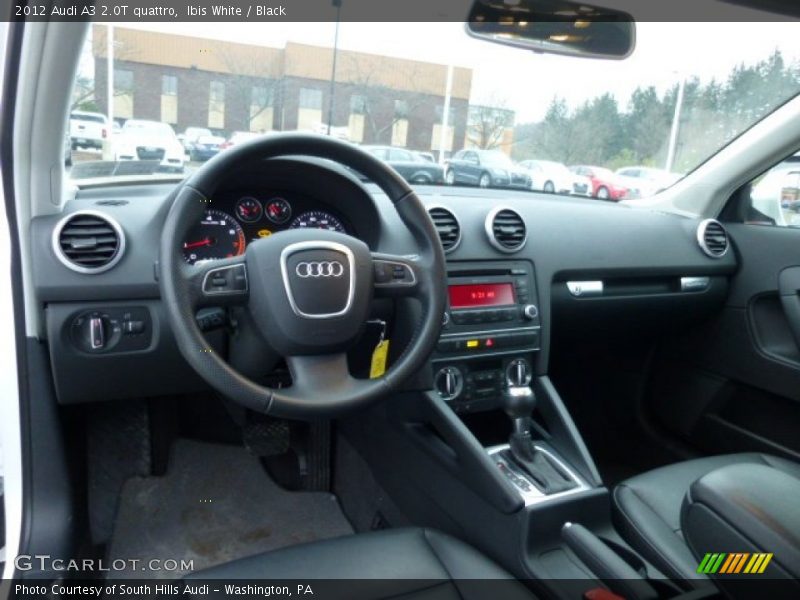 Ibis White / Black 2012 Audi A3 2.0T quattro