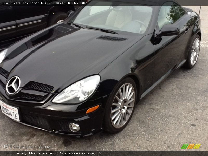 Black / Black 2011 Mercedes-Benz SLK 300 Roadster
