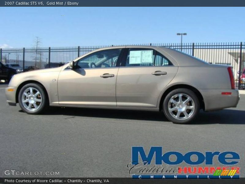 Gold Mist / Ebony 2007 Cadillac STS V6