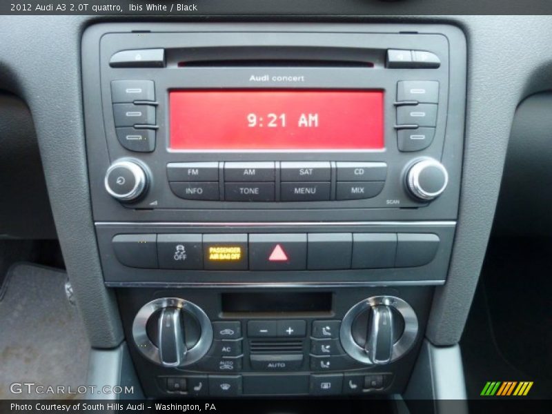 Controls of 2012 A3 2.0T quattro