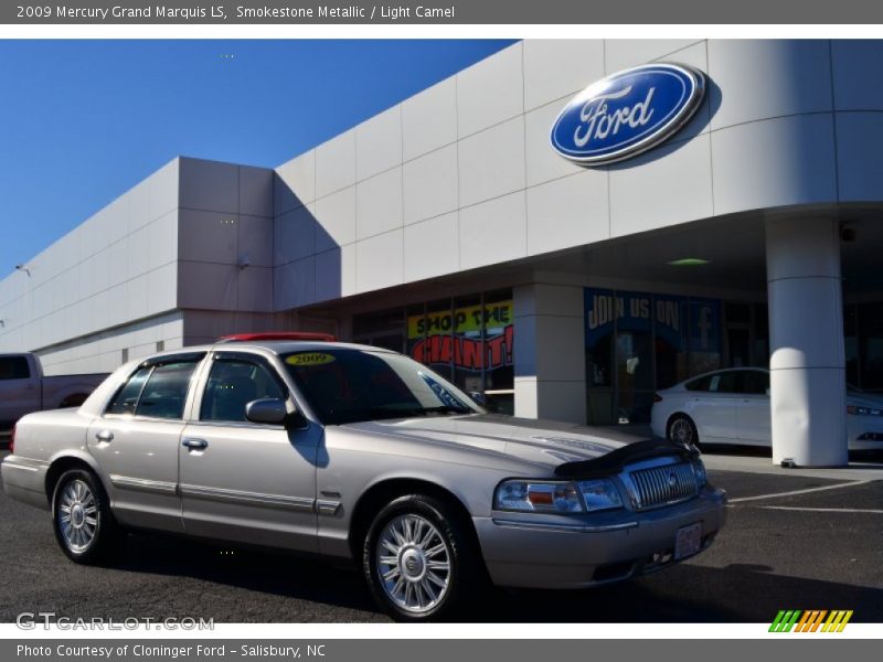 Smokestone Metallic / Light Camel 2009 Mercury Grand Marquis LS