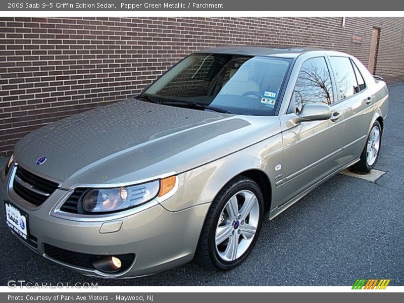 Pepper Green Metallic / Parchment 2009 Saab 9-5 Griffin Edition Sedan
