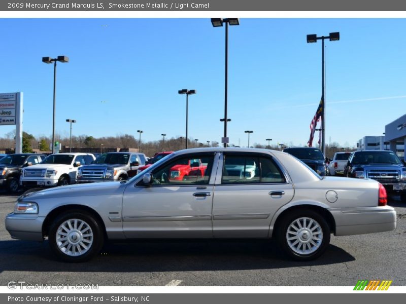 Smokestone Metallic / Light Camel 2009 Mercury Grand Marquis LS