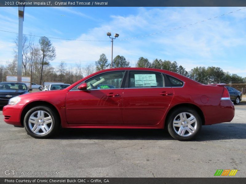 Crystal Red Tintcoat / Neutral 2013 Chevrolet Impala LT