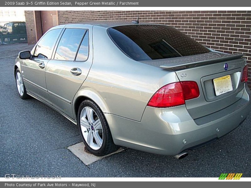 Pepper Green Metallic / Parchment 2009 Saab 9-5 Griffin Edition Sedan