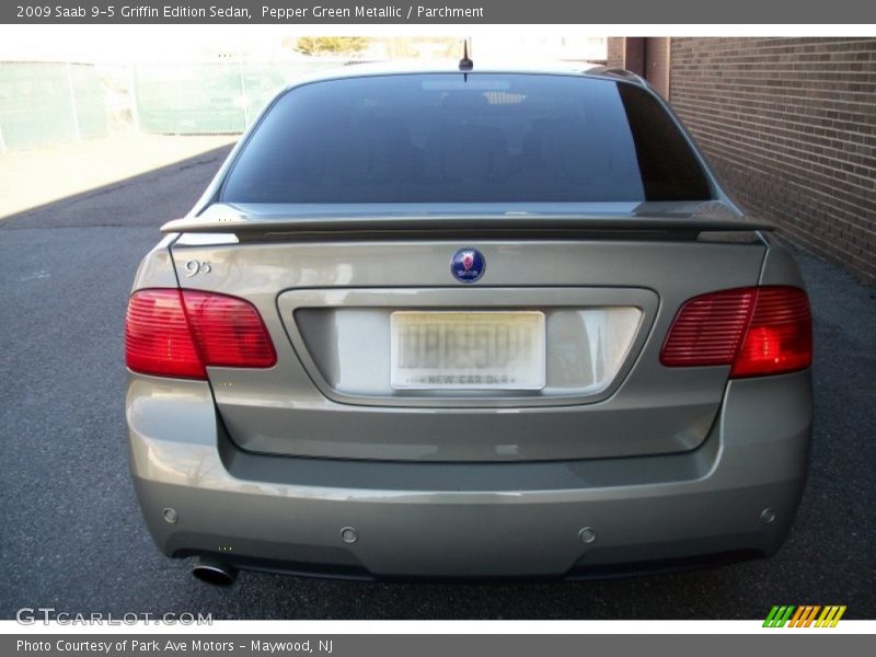 Pepper Green Metallic / Parchment 2009 Saab 9-5 Griffin Edition Sedan