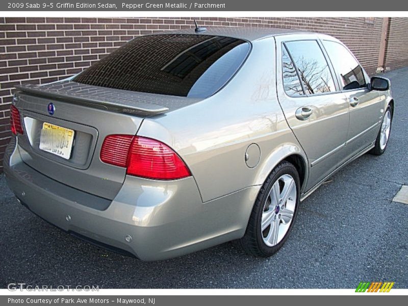 Pepper Green Metallic / Parchment 2009 Saab 9-5 Griffin Edition Sedan