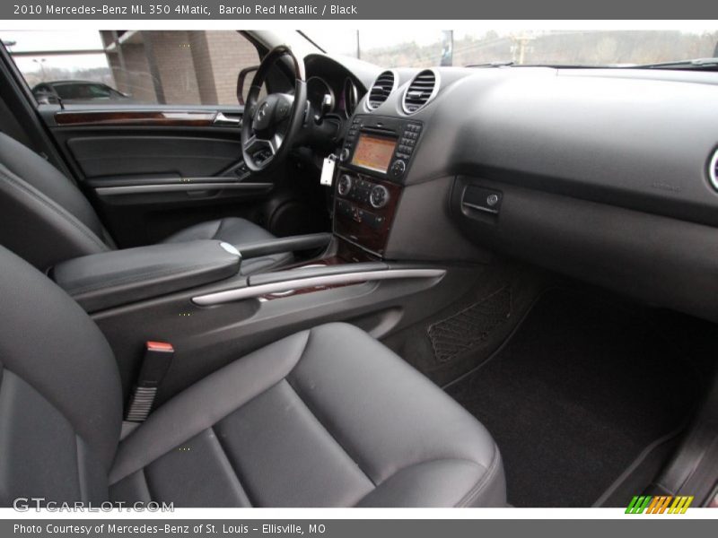 Barolo Red Metallic / Black 2010 Mercedes-Benz ML 350 4Matic
