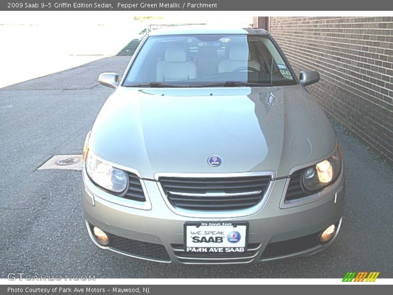 Pepper Green Metallic / Parchment 2009 Saab 9-5 Griffin Edition Sedan