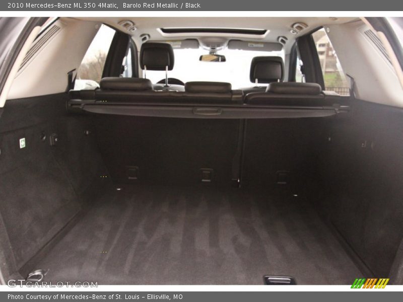 Barolo Red Metallic / Black 2010 Mercedes-Benz ML 350 4Matic