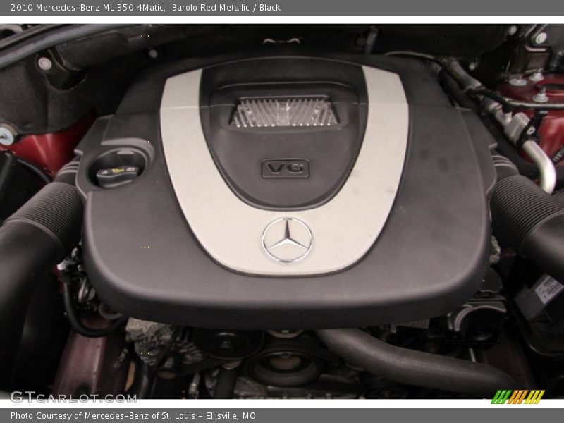 Barolo Red Metallic / Black 2010 Mercedes-Benz ML 350 4Matic