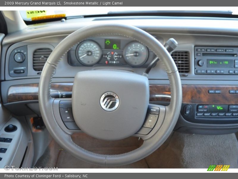 Smokestone Metallic / Light Camel 2009 Mercury Grand Marquis LS