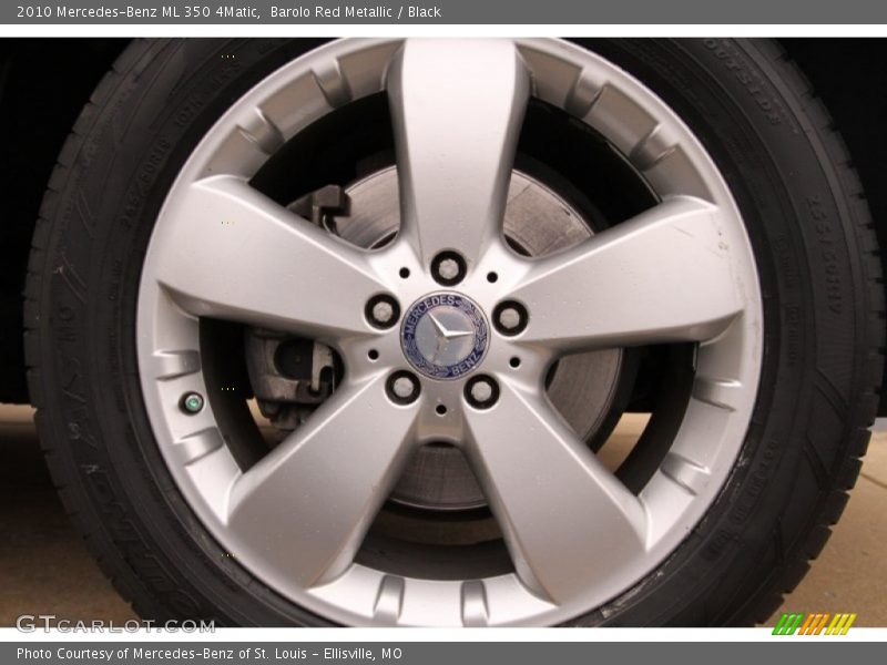 Barolo Red Metallic / Black 2010 Mercedes-Benz ML 350 4Matic