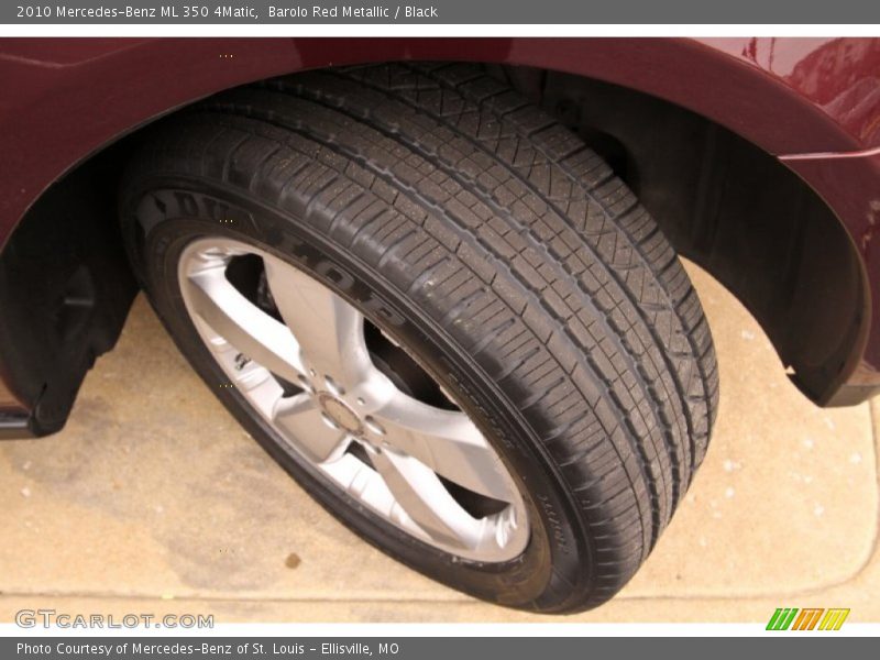 Barolo Red Metallic / Black 2010 Mercedes-Benz ML 350 4Matic