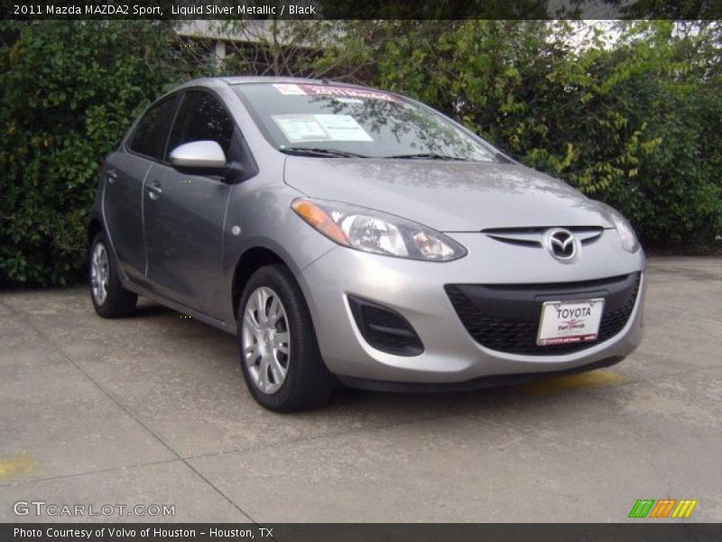 Liquid Silver Metallic / Black 2011 Mazda MAZDA2 Sport