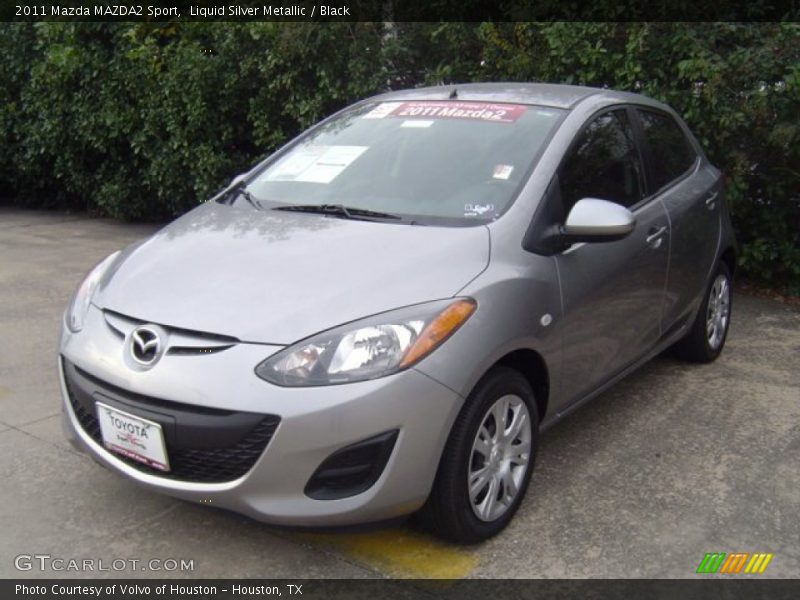 Liquid Silver Metallic / Black 2011 Mazda MAZDA2 Sport