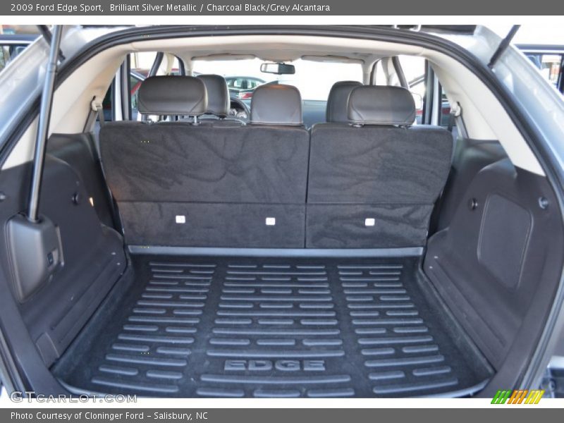 Brilliant Silver Metallic / Charcoal Black/Grey Alcantara 2009 Ford Edge Sport