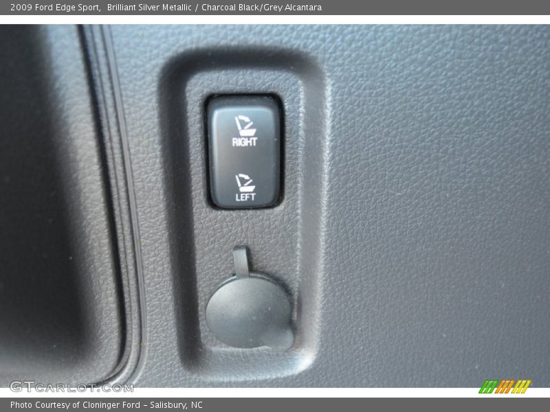 Brilliant Silver Metallic / Charcoal Black/Grey Alcantara 2009 Ford Edge Sport