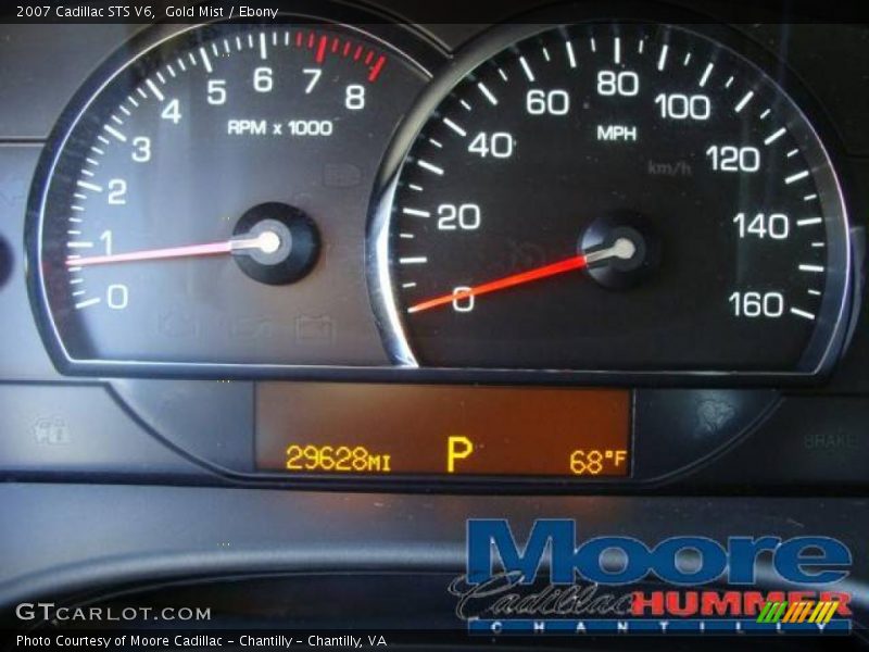 Gold Mist / Ebony 2007 Cadillac STS V6