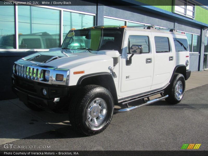 White / Ebony Black 2005 Hummer H2 SUV