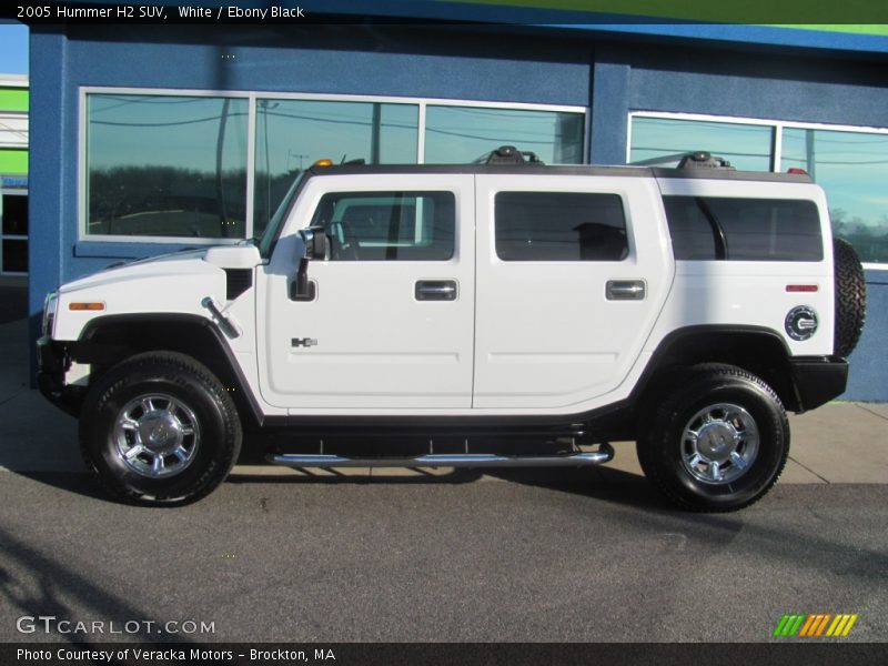 White / Ebony Black 2005 Hummer H2 SUV