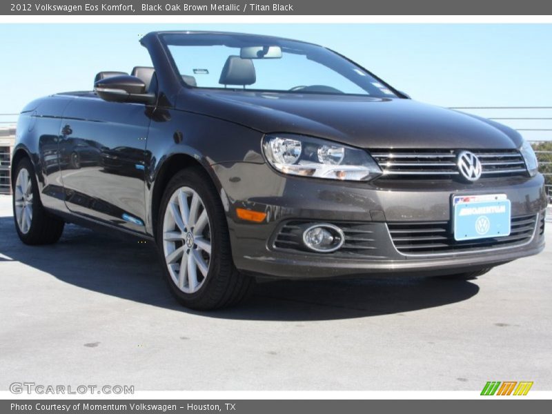 Black Oak Brown Metallic / Titan Black 2012 Volkswagen Eos Komfort