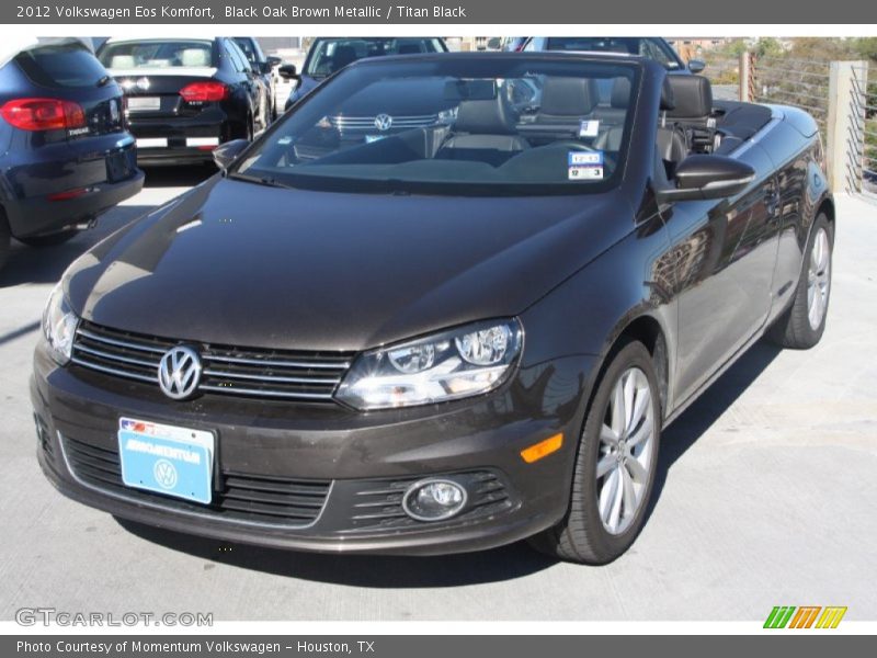 Black Oak Brown Metallic / Titan Black 2012 Volkswagen Eos Komfort