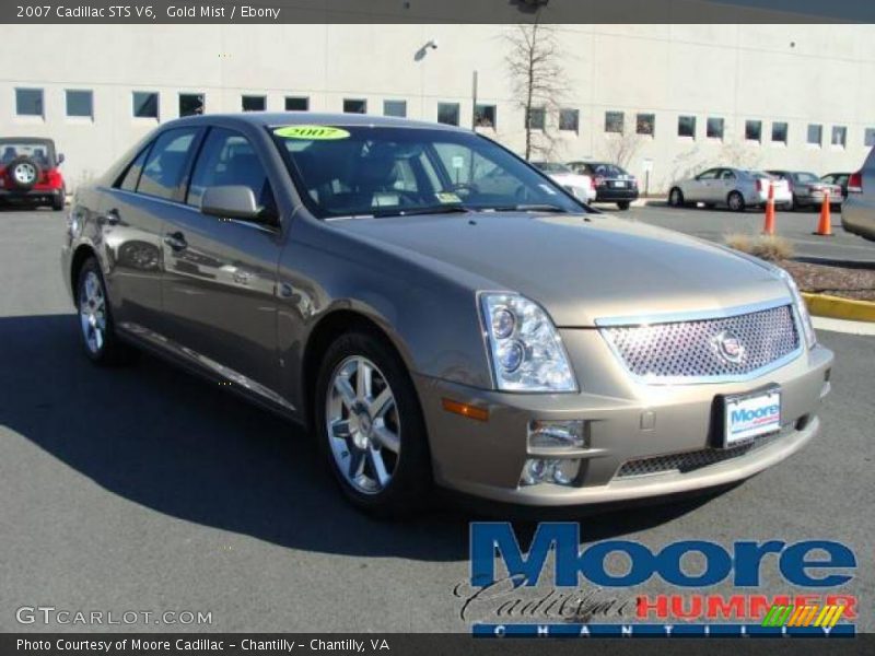 Gold Mist / Ebony 2007 Cadillac STS V6