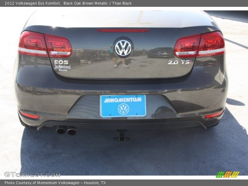 Black Oak Brown Metallic / Titan Black 2012 Volkswagen Eos Komfort