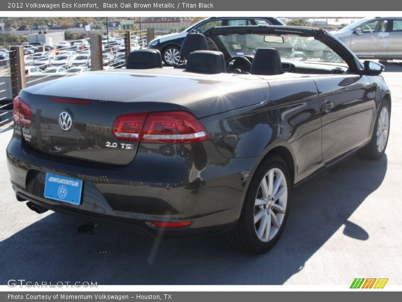 Black Oak Brown Metallic / Titan Black 2012 Volkswagen Eos Komfort