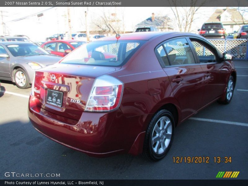 Sonoma Sunset Red / Charcoal/Steel 2007 Nissan Sentra 2.0 SL
