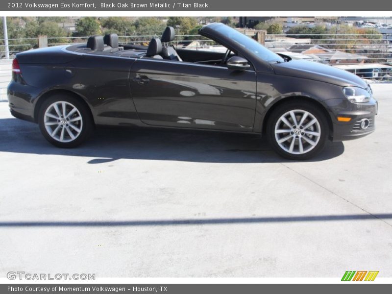 Black Oak Brown Metallic / Titan Black 2012 Volkswagen Eos Komfort