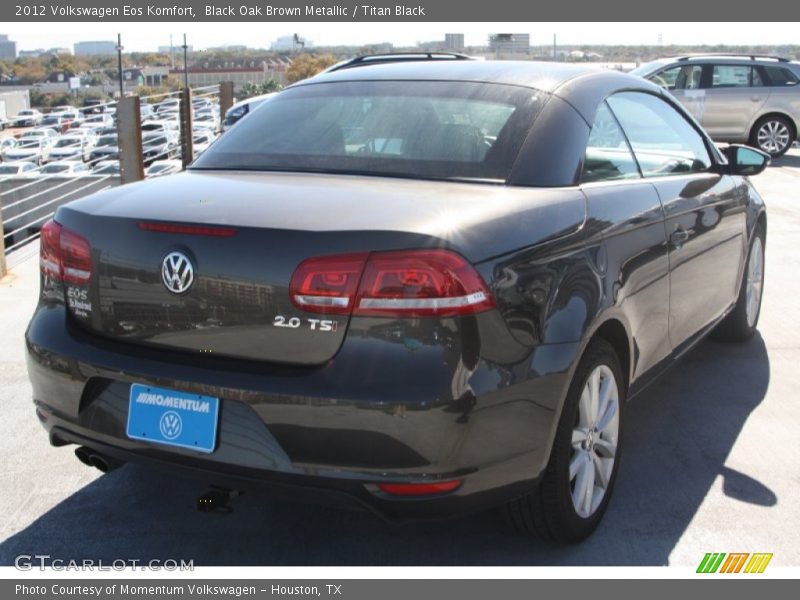 Black Oak Brown Metallic / Titan Black 2012 Volkswagen Eos Komfort