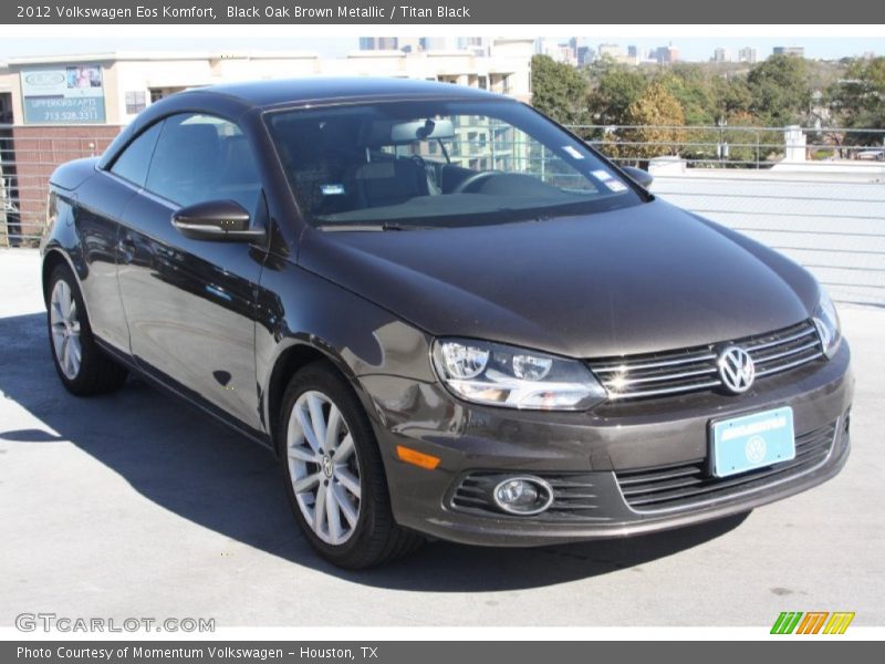 Black Oak Brown Metallic / Titan Black 2012 Volkswagen Eos Komfort