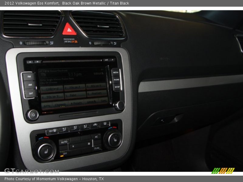 Black Oak Brown Metallic / Titan Black 2012 Volkswagen Eos Komfort