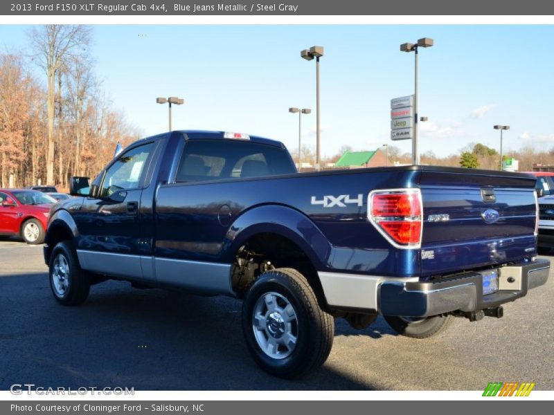 Blue Jeans Metallic / Steel Gray 2013 Ford F150 XLT Regular Cab 4x4