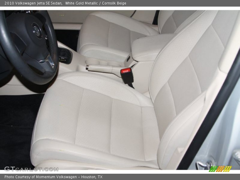 White Gold Metallic / Cornsilk Beige 2010 Volkswagen Jetta SE Sedan