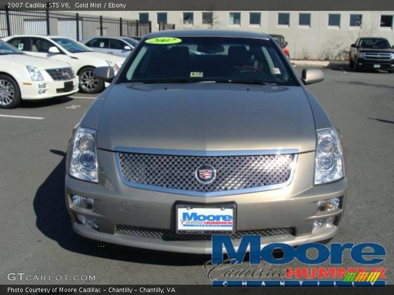 Gold Mist / Ebony 2007 Cadillac STS V6