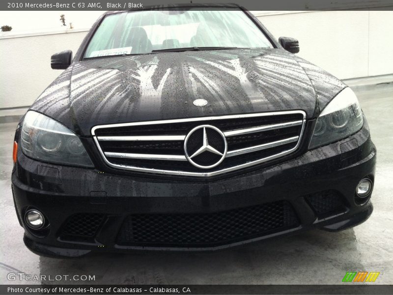 Black / Black 2010 Mercedes-Benz C 63 AMG